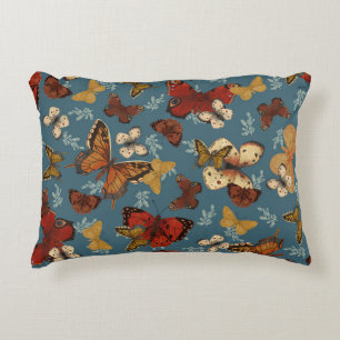 Coussins Décoratifs motif transparent bleu papillon