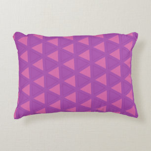 Coussins Décoratifs Motif triangle violet moderne