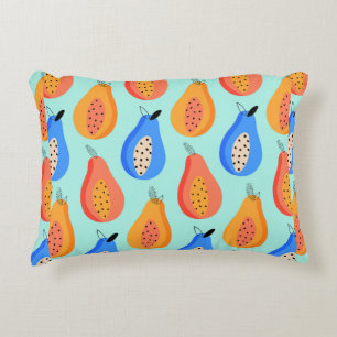 Coussins Décoratifs motif vintage. De mignons agrumes d'été. illustr