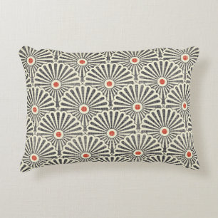 Coussins Décoratifs Motif vintage japonais, texture transparente.