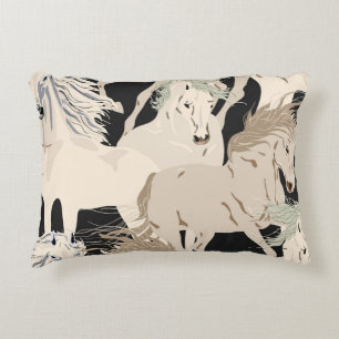 Coussins Décoratifs Motif vintage sans soudure à cheval Galloping. CAR