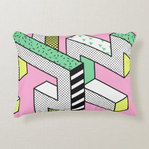 Coussins Décoratifs Motifs Abstraits Memphis sans joint avec géométrie