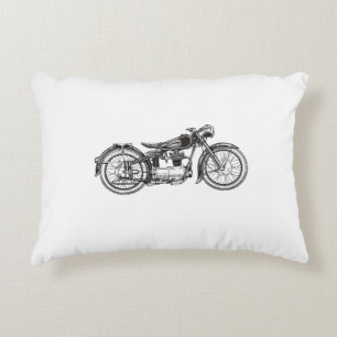 Coussins Décoratifs Moto Rétro Vintage _ J'aime Ma MotoRét