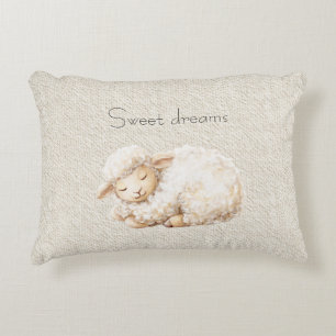 Coussins Décoratifs Moutons Doux et Fluffy Endormis