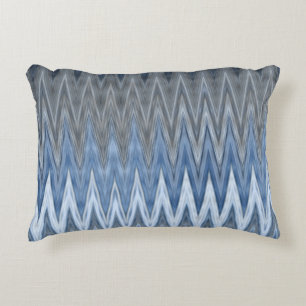 Coussins Décoratifs Muet bleu marine tendance Motif Wavy