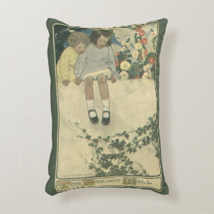Coussins Décoratifs Mur de jardin Jessie Willcox Smith, Enfants vintag