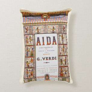 Coussins Décoratifs Musique d'opéra vintage, Aïda égyptienne de Verdi