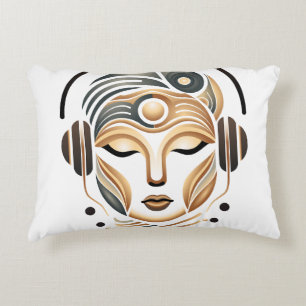 Coussins Décoratifs Musique zen minimaliste Déesse géométrique abstrai