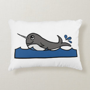 Coussins Décoratifs Narwhal Splash