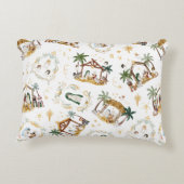 Coussins Décoratifs Nativité chrétienne de Noël (Dos)