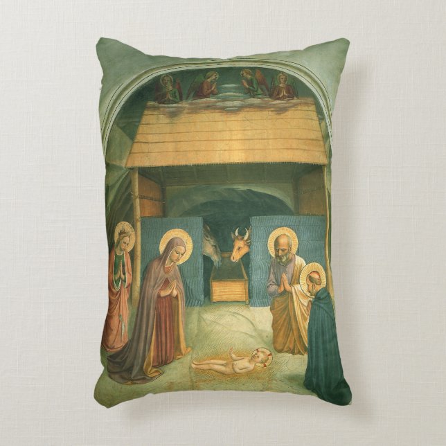 Coussins Décoratifs Nativité par Fra Angelico (Devant(Vertical))