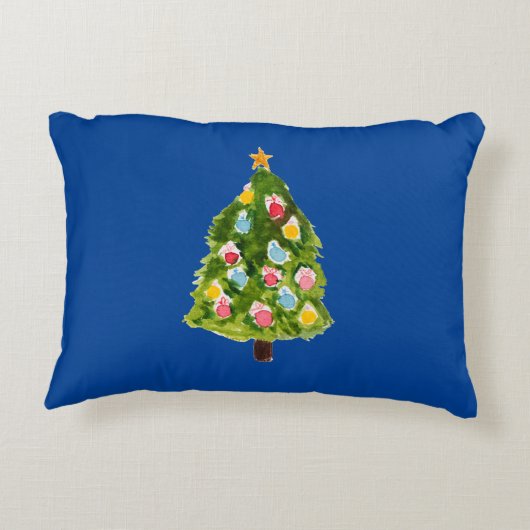 Coussins Décoratifs Navire Aquarelle Noël Casse-noisette Pilote (Dos)