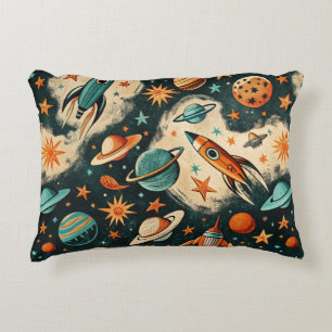 Coussins Décoratifs Navires-fusée vintages pour engins spatiaux Motif