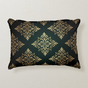 Coussins Décoratifs ✨ Navy Or Géométrique Luxe Style Moderne ✨