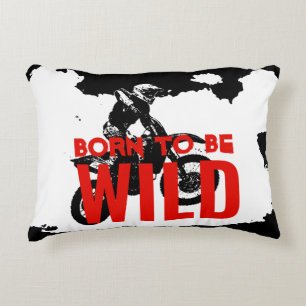 Coussins Décoratifs Né pour être Wild Motocross Motorcycle Sport