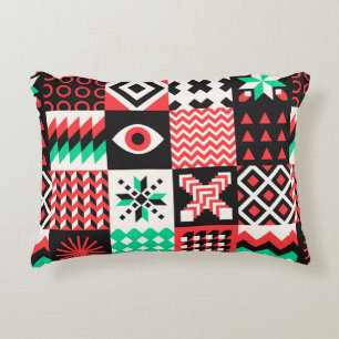 Coussins Décoratifs NÉO GEO. Conception graphique du motif de géométri