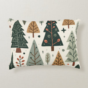 Coussins Décoratifs Noël Arbre Motif Fête vintage