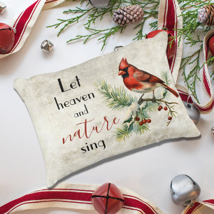 Coussins Décoratifs Noël Inspiré Rustique Cardinal