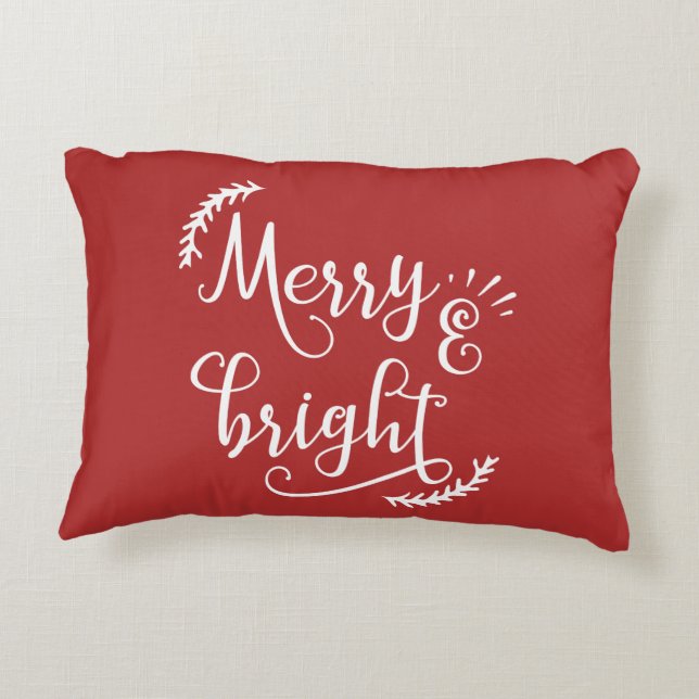Coussins Décoratifs Noël joyeux et lumineux (Dos)