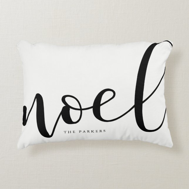 Coussins Décoratifs Noël noir et blanc de Noel | (Devant)