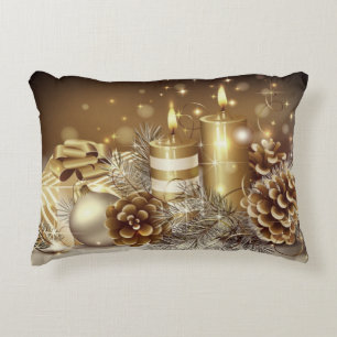 Coussins Décoratifs Noël Or