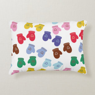 Coussins Décoratifs Noël Pastel Cosy Gants d'hiver