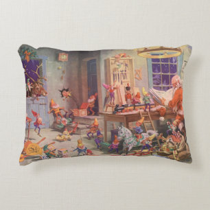 Coussins Décoratifs Noël vintage, le Père Noël avec l'atelier des luti