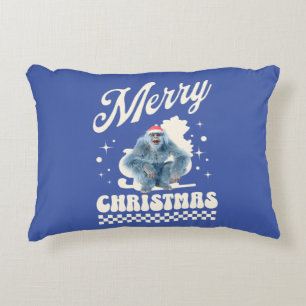 Coussins Décoratifs Noël Yéti drôle humour des Fêtes