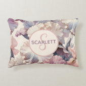 Coussins Décoratifs Nom de la fille mignonne de bébé Monogramme initia (Devant)