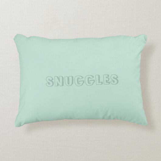 Coussins Décoratifs Nom personnalisable "Snuggles" (Devant)