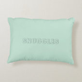 Coussins Décoratifs Nom personnalisable "Snuggles" (Dos)