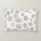 Coussins Décoratifs Noms de souvenir personnalisés date typographie fl (Dos)