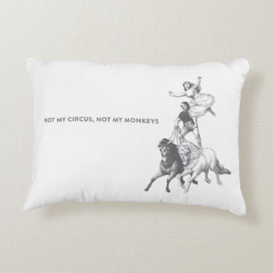 Coussins Décoratifs Non mon cirque non mon carreau de singes