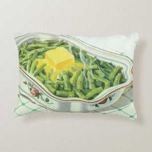 Coussins Décoratifs Nourriture vintage, casserole de haricots verts av