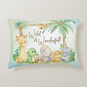 Coussins Décoratifs Nouveau bébé garçon Safari Animaux sauvages et mer
