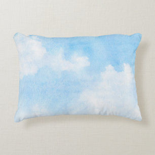 Coussins Décoratifs Nuages d'aquarelle et arrière - plan de ciel