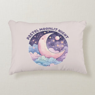 Coussins Décoratifs Nuit Pastel Moonlit - Dreamcent Crescent Moon
