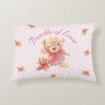 Nursery Ours en Peluche Rose Pâle Vintage