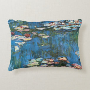 Coussins Décoratifs Nymphéas par Claude Monet, Impressionnisme Vintage