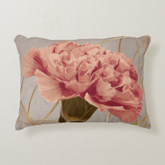 Coussins Décoratifs Œillet Rose Pâle Floral Or