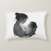 Coussins Décoratifs Œuvre d'art Mère & Bébé (Devant)