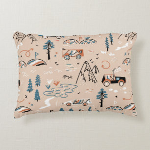 Coussins Décoratifs Off-road Racing. Mountain Forest Rally. Toy Car Ra