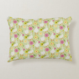 Coussins Décoratifs Oies mignonnes Aux Fleurs Dessinées À La Main - Gr