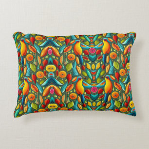Coussins Décoratifs Oiseau tropical aux couleurs vives
