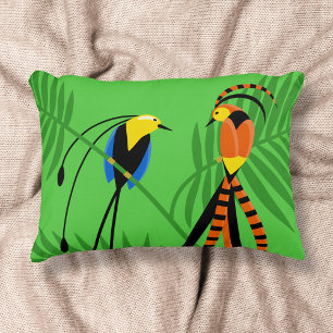Coussins Décoratifs Oiseaux aux couleurs vives et paradisiaques