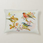 Coussins Décoratifs Oiseaux-Bleu Tit, Chaffinch, Greenfinch (Dos)