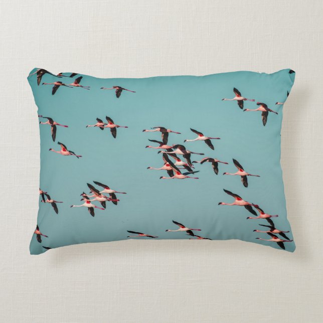 COUSSINS DÉCORATIFS OISEAUX NOIRS ET BLANCS (Devant)