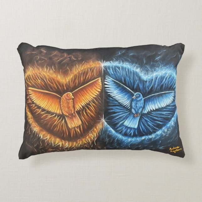 Coussins Décoratifs Oiseaux volant ensemble- (Devant)