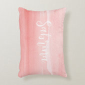 Coussins Décoratifs Ombre blush pour filles avec nom (Devant(Vertical))