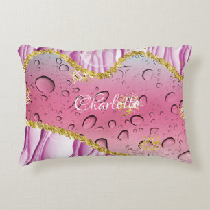 Coussins Décoratifs Ombre élégante, rose, violet et blanc